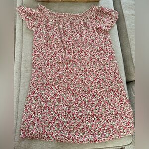 Pink and White Floral Dress